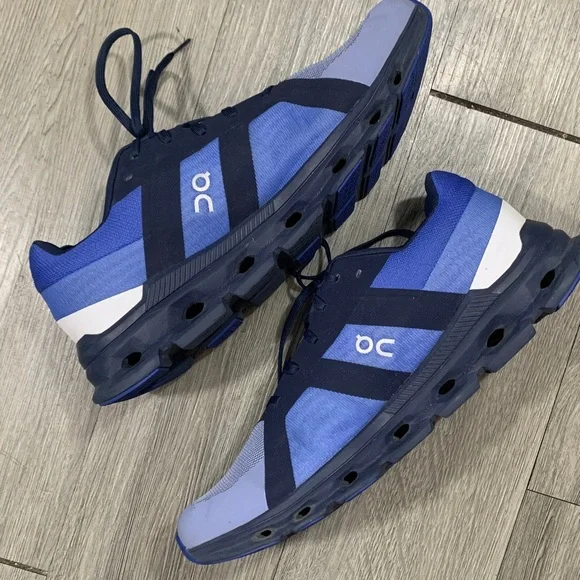 On Running Cloudrunner Men's Low-Top Sneaker, Shale Cobalt size 12.5